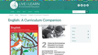 English: A Curriculum Companion | Live & Learn