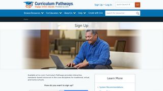 Sign Up - Curriculum Pathways®