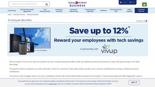 Employee Benefits - Currys PC World Business