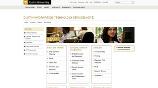 Staff Home - Curtin Information Technology Services (CITS)