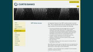 Curtis Banks - SIPP Online Access