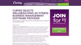 Curves selects WellnessLiving as fitness business management ...