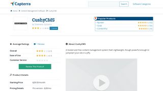 CushyCMS Reviews and Pricing - 2019 - Capterra