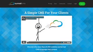 Surreal CMS: A Simple CMS For Your Clients.