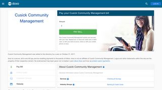 Cusick Community Management: Login, Bill Pay, Customer Service ...