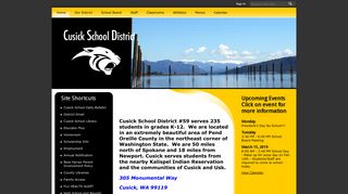 Cusick School District #59 / Homepage