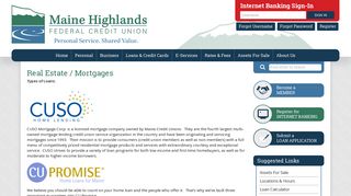 Real Estate / Mortgages - Maine Highlands Federal Credit Union