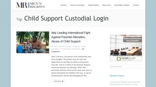 child support custodial login | Men's Rights
