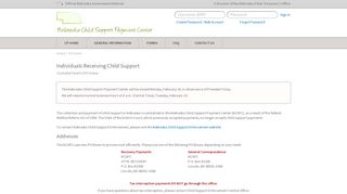 Custodial Parents (CPs) - Individuals Receiving Child Support ...