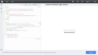 Custom facebook login button | CSSDeck