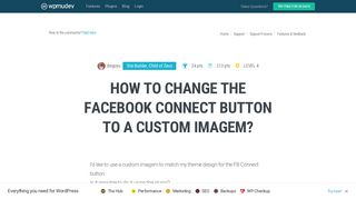 How to change the Facebook Connect Button to a Custom Imagem ...
