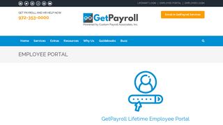 EMPLOYEE PORTAL - Log into GetPayroll Now to View Your Paystubs