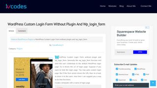 WordPress Custom Login Form without plugin and wp_login_form ...