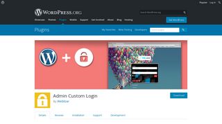 Admin Custom Login | WordPress.org