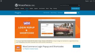 WooCommerce Login Popup and Shortcodes | WordPress.org