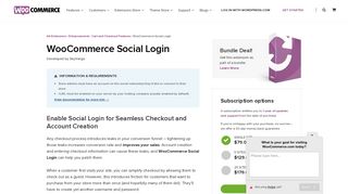 WooCommerce Social Login - WooCommerce