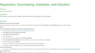 Registration, Downloading, Installation, and Activation