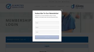 Membership Portal Login - Diabetes Qualified