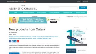 New products from Cutera | Aesthetic Channel