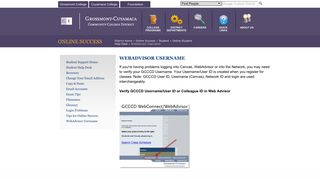 WebAdvisor Username - Grossmont-Cuyamaca Community College ...
