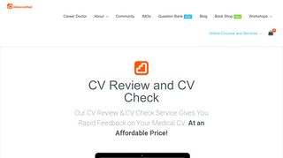 CV Review | Get Your Medical CV Check | With AdvanceMed