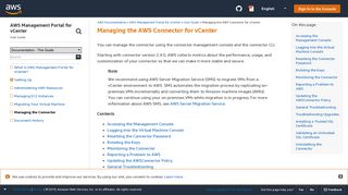 Managing the AWS Connector for vCenter - AWS Management Portal ...
