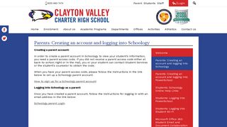 Schoology - Clayton Valley Charter High School