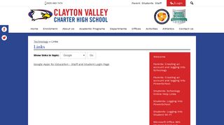 Links – Technology – Clayton Valley Charter High School
