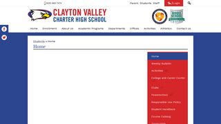 Home – Students – Clayton Valley Charter High School