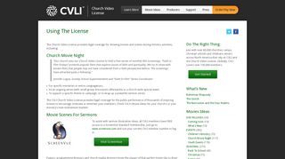US Church Video License by CVLI | Using The License - CVLI.com