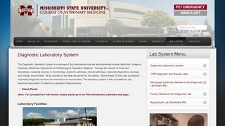 Lab System - Mississippi State University College of Veterinary ...