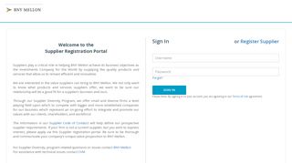 Supplier Registration Portal - Sign In - CVM Solutions