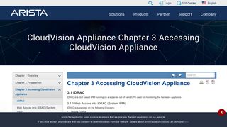 CloudVision Appliance Chapter 3 Accessing CloudVision Appliance ...