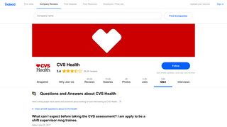 What can I expect before taking the CVS assessment? I am apply to be ...
