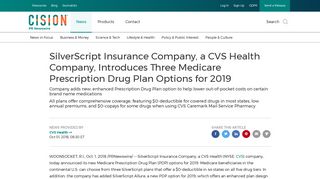 SilverScript Insurance Company, a CVS Health Company, Introduces ...