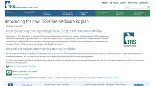 Introducing the new TRS-Care Medicare Rx plan