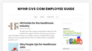 MyHr CVS Com Employee Guide