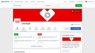 CVS Health - They Do Deliver a Paycheck to Your Account | Glassdoor