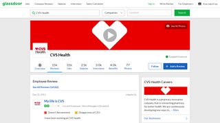 CVS Health - My life is CVS | Glassdoor