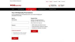 Manage Prescriptions - CVS Specialty Pharmacy