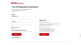 Sign in to Your Account – CVS Specialty