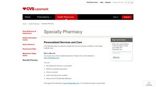 Specialty Pharmacy - CVS Caremark
