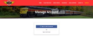 Manage Account - Cuyahoga Valley Scenic Railroad