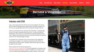 Become a Volunteer - Cuyahoga Valley Scenic Railroad