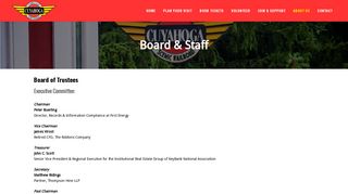 Board & Staff - Cuyahoga Valley Scenic Railroad
