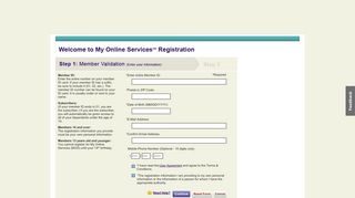 My Online Services: User Registration - Coventry Health Care
