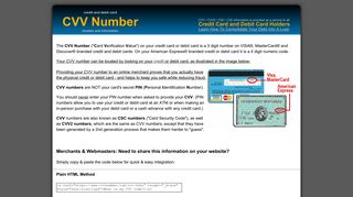 What is a CVV Number and How Do I Find It?