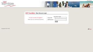 CWT TeamMate | New Login Page
