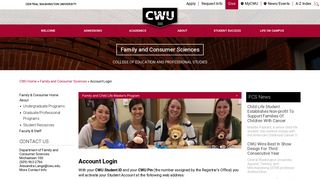 Account Login - Central Washington University