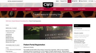 Student Medical & Counseling Clinic - Central Washington University